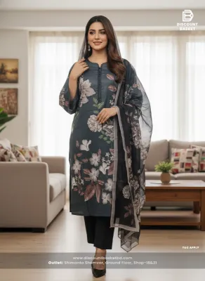 Lightweight Swiss Lawn 3-Piece – Stitched